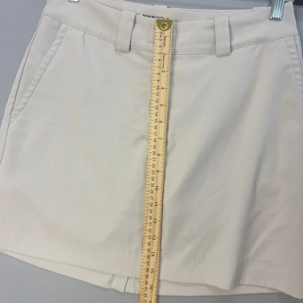 Nike Golf Dri-FIT Skort Womens Size 4 Beige Tan Athletic Skirt